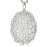 Sterling Silver Semi Mount Pendant Setting Oval OV 5X3mm - Syzjewelry